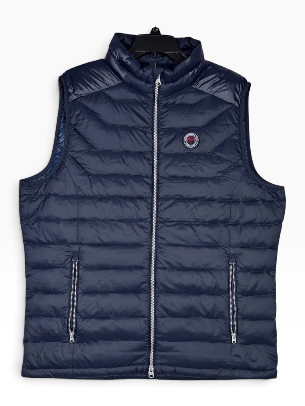 Abercrombie & Fitch Lightweight Down Vest Men's M Blue Down Puffer Full Zip EUC